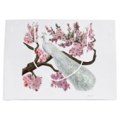Cherry Blossom Peacock Large Cadeautasje (Voorkant)