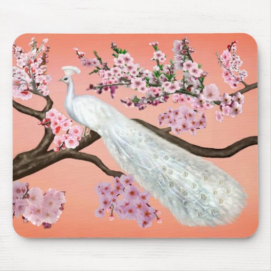Cherry Blossom Peacock Muismat (Voorkant)