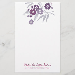 Cherry Blossom Personal Stationery Briefpapier