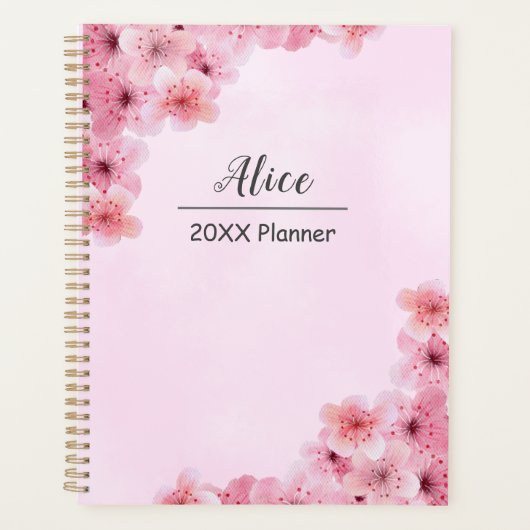 Cherry Blossom Personaliseer Planner (Voorkant)