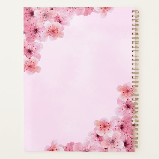 Cherry Blossom Personaliseer Planner (Achterkant)