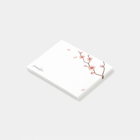 Cherry Blossom Personalize Post-it® notes (Schuin)
