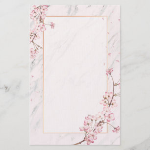Cherry Blossom Personalized Briefpapier