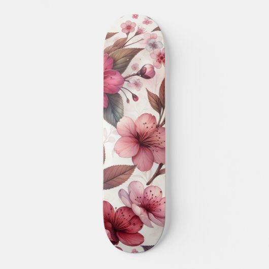 Cherry Blossom Persoonlijk Skateboard (Voorkant)