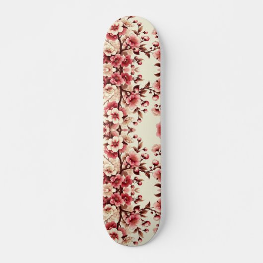 Cherry Blossom Persoonlijk Skateboard (Voorkant)