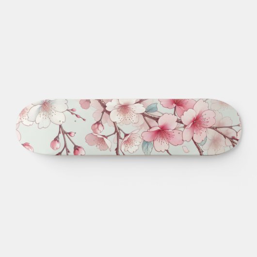 Cherry Blossom Persoonlijk Skateboard (Horizontaal)
