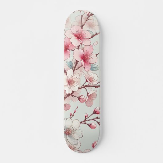 Cherry Blossom Persoonlijk Skateboard (Voorkant)