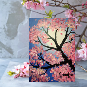 Cherry Blossom Persoonlijke briefkaart