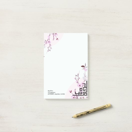Cherry Blossom Persoonlijke schrijfbenodigdheden Post-it® Notes (Op bureau)