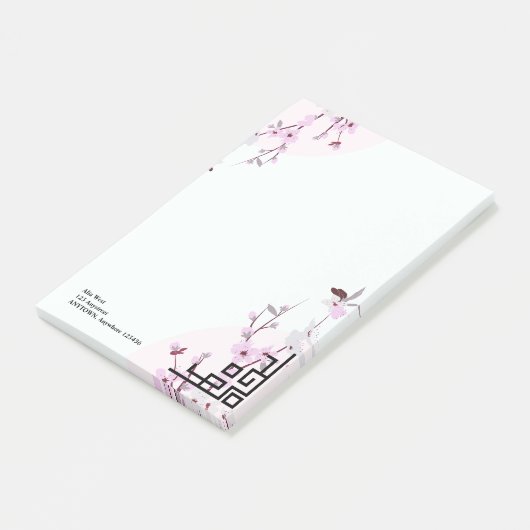 Cherry Blossom Persoonlijke schrijfbenodigdheden Post-it® Notes (Schuin)