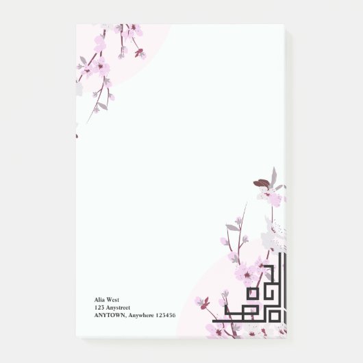 Cherry Blossom Persoonlijke schrijfbenodigdheden Post-it® Notes (Voorkant)