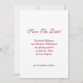 Cherry Blossom Photo Save the Date Kaart (Achterkant)