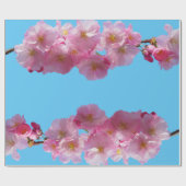 Cherry Blossom Photo Wrapping Paper Cadeaupapier (Vlak)