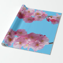 Cherry Blossom Photo Wrapping Paper