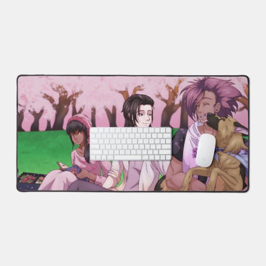 Cherry Blossom Picnic Bureaumat (Keyboard & Muis)