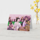 Cherry Blossom Picnic Kaart (Gele Bloem)