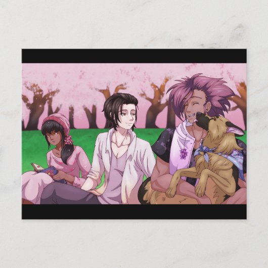 Cherry Blossom Picnic Kaart (Voorkant)