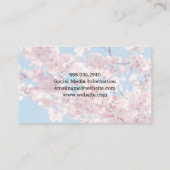 Cherry Blossom | Pictogram voor cameralens Visitekaartje (Achterkant)