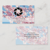 Cherry Blossom | Pictogram voor cameralens Visitekaartje (Voorkant / Achterkant)