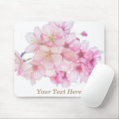 Cherry Blossom Pink and White, gepersonaliseerd Muismat (Met muis)