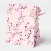 Cherry Blossom Pink Bedankt Baby shower Bedankdoosjes (Achterkant)