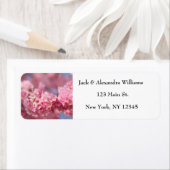  Cherry Blossom Pink Chic Return Address Etiket (Insitu)