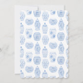 Cherry Blossom Pink Chinoiserie Vrijgezellenfeest Kaart (Achterkant)