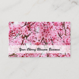 Cherry Blossom Pink Floral Art Visitekaartje