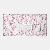 Cherry Blossom Pink Floral Bureaumat (Keyboard & Muis)