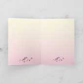 Cherry Blossom Pink Floral Happy Birthday Kaart (Binnen)