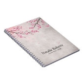 Cherry Blossom Pink Floral Notitieboek (Rechterzijde)