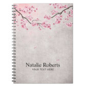 Cherry Blossom  Pink Floral Notitieboek (Voorkant)
