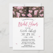 Cherry Blossom Pink Floral Vrijgezellenfeest Kaart (Voorkant)