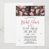 Cherry Blossom Pink Floral Vrijgezellenfeest Kaart (Voorkant / Achterkant)