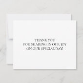 Cherry Blossom Pink Floral Wedding Bedankt Postc RSVP Kaartje (Achterkant)