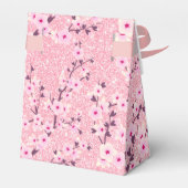 Cherry Blossom Pink Glitter Dank je verjaardag Bedankdoosjes (Achterkant)