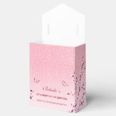 Cherry Blossom Pink Glitter Dank u wel Bedankdoosjes (Geopend)