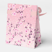 Cherry Blossom Pink Glitter Dank u wel Bedankdoosjes (Achterkant)