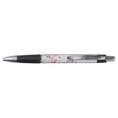 Cherry Blossom Pink Grey Marble Pen (Achterkant)