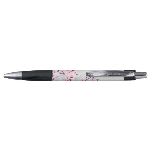 Cherry Blossom Pink Grey Marble Pen (Achterkant)