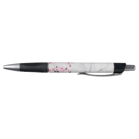 Cherry Blossom Pink Grey Marble Pen (Bodem)