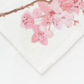 Cherry Blossom Pink Japans Sakura Kawaii Fleece (Hoek)