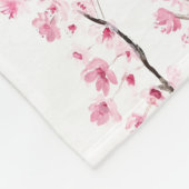 Cherry Blossom Pink Japans Sakura Kawaii Fleece (Hoek)