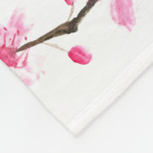 Cherry Blossom Pink Japans Sakura Kawaii Fleece (Hoek)