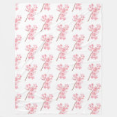 Cherry Blossom Pink Japans Sakura Kawaii Fleece Deken (Voorkant)