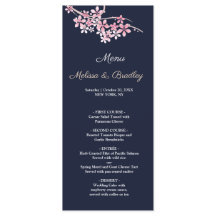 Cherry Blossom Pink marvy floral WeddenMenu