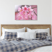 Cherry Blossom Pink Pastel Bouquet Poster Canvas Afdruk (Insitu (Slaapkamer))