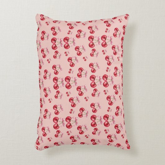Cherry Blossom Pink Pattern  Accent Kussen (Voorkant(Verticaal))