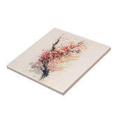 Cherry Blossom Pink Red Floral Kitchen Bathroom Tegeltje (Zijkant)
