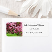  Cherry Blossom Pink Rustic Return Address Etiket (Insitu)
